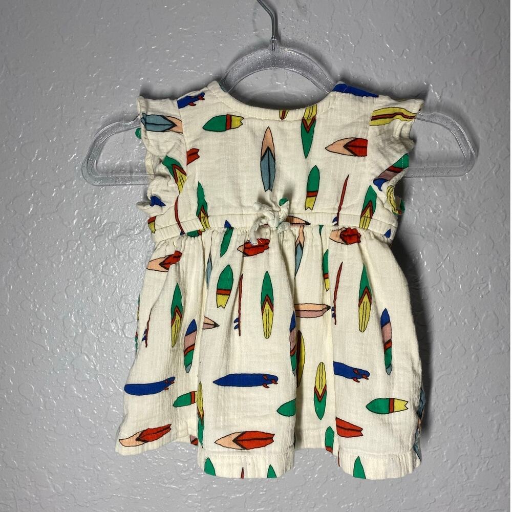 Hanna Andersson Girls Gauze Surf's Up Dress 6-12m